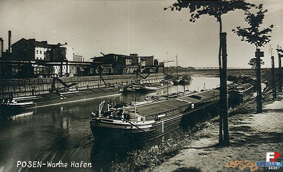 Port nad Wartą lata 40te XX wieku