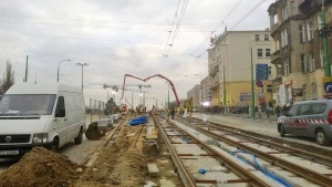 Remont torowiska na Moście Teatralnym  Foto: TD