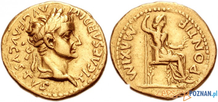 Tiberius Caesar Augustus - monety Foto: cc/wikipedia