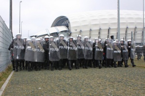 Policja na stadionie Foto: materiały policji 