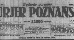 Kurjer Poznański 28.03.1926 winieta Foto: WBC