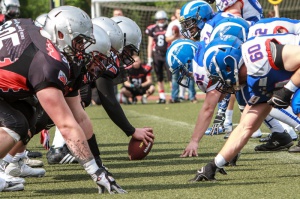 Kozły Poznań - Zagłębie Steelers 24-18 - Poznań 26.04.2014 r. Foto: LepszyPOZNAN.pl / Paweł Rychter