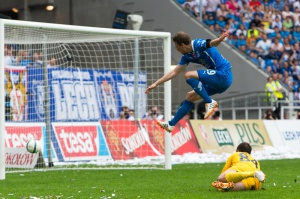 35. kolejka T-Mobile Ekstraklasy - Lech Poznań - Pogoń Szczecin (Kasper Hamalainen, Radosław Januszkiewicz) Foto: lepszyPOZNAN.pl / Piotr Rychter