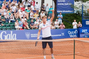 Poznan Open 2014 - David Goffin vs Adam Pavlasek Foto: lepszyPOZNAN.pl / Piotr Rychter