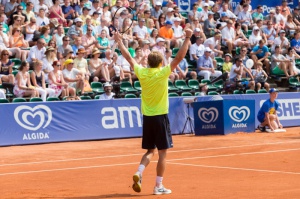 Poznan Open 2014 - Blaz Rola vs David Goffin Foto: lepszyPOZNAN.pl / Piotr Rychter