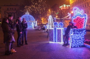 Świąteczna iluminacja Enei na Placu Wolności - Poznań 06.11.2014 r. Foto: LepszyPOZNAN.pl / Paweł Rychter