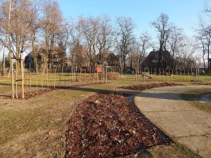 Trwa odnawianie Parku Siewcy Foto: Urząd Miasta Lubonia