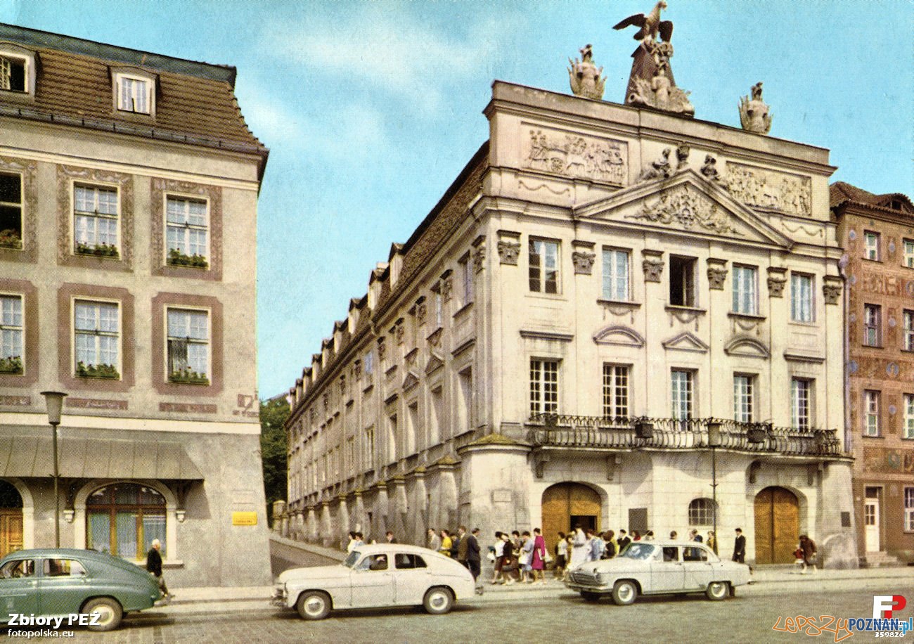 Pałac Działyńskich 1967-69 Foto: P. Krassowski. Pocztówka RUCH.