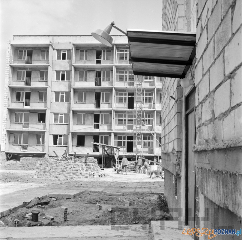 Budowa osiedli na Ratajach 05.07.1974 Foto: Stanisław Wiktor/Cyryl