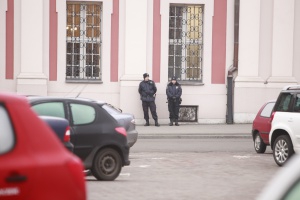 Straż Miejska na Placu Kolegiackim Foto: lepszyPOZNAN.pl / Piotr Rychter