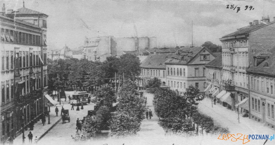 Aleje Marcinkowskiego - 1899 Foto: Biblioteka UAM Aleje Marcinkowskiego - 1899 Foto: Biblioteka UAM