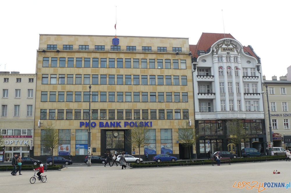 Budznek Banku PKO przy Placu Wolnosci Foto: wiki.poznan.pl