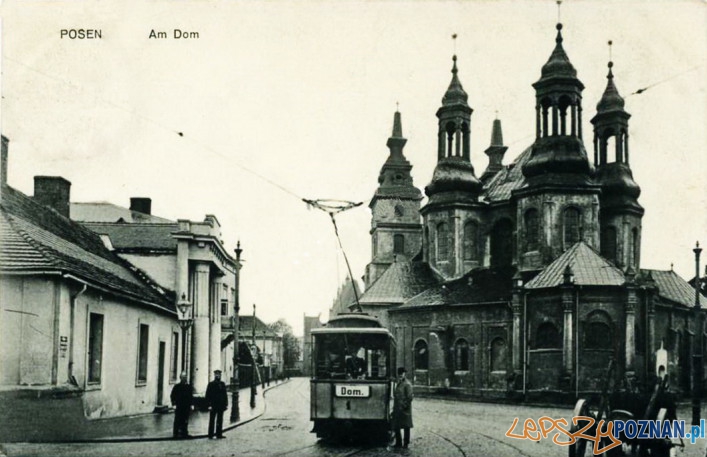 Tramwaj na Ostrowie Tumskim, rok 1910