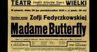 Plakat - Opera Teatr Wielki 1933