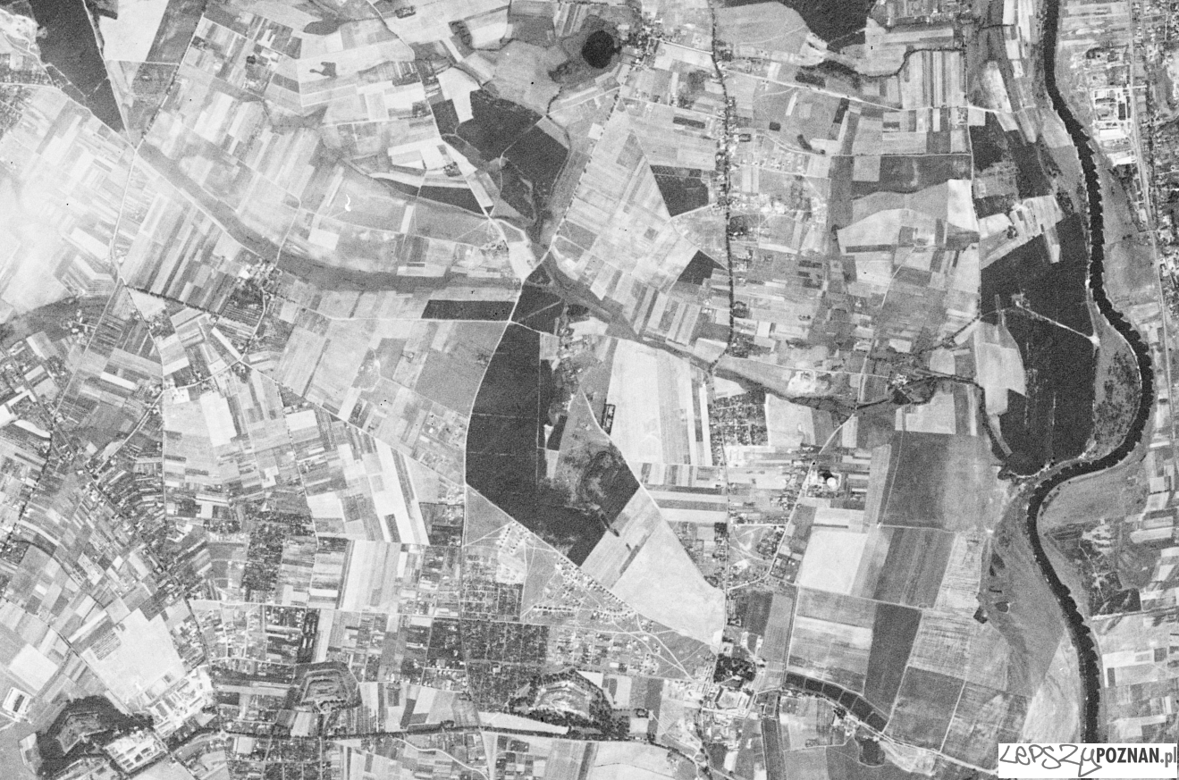 Piątkowo - Morasko - Umultowo - Naramowice - zdjęcie z amerykańskiego satelity szpiegowskiego 1965 r