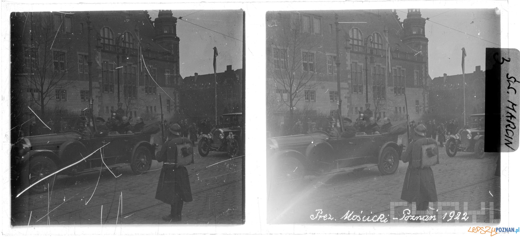 Prezydent Mościcki w Poznaniu - 16 lutego 1927 Foto: Kolekcja Szymona Fenikowskiego Galeria Arsenal / Cyryl Prezydent Mościcki w Poznaniu - 16 lutego 1927