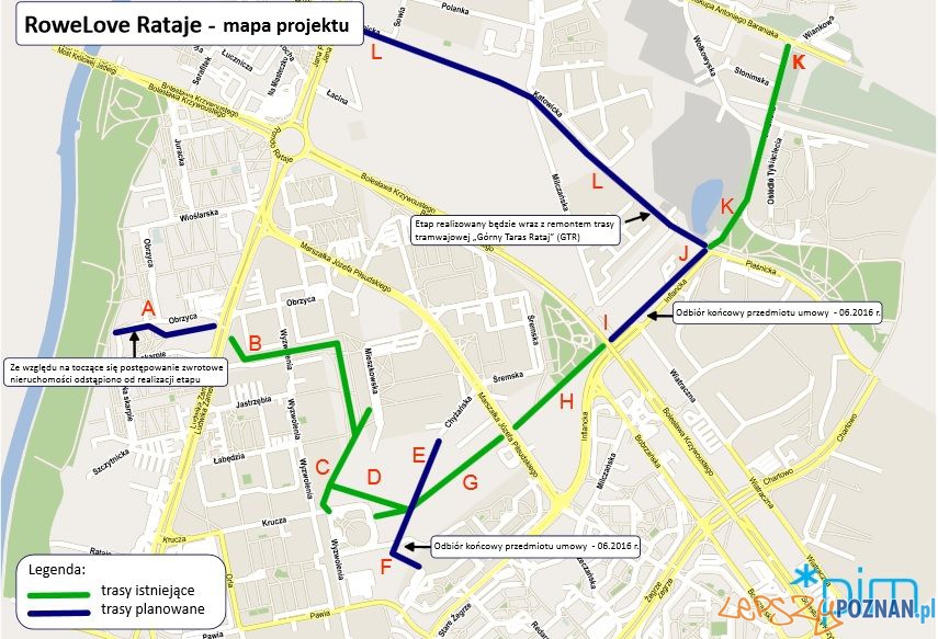 Rowelove Rataje - plan trasy