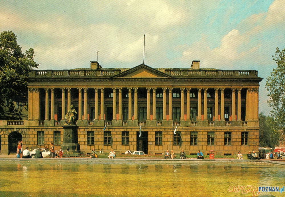 Biblioteka Raczyńskich - pocztówka KAW z lat 70.tych