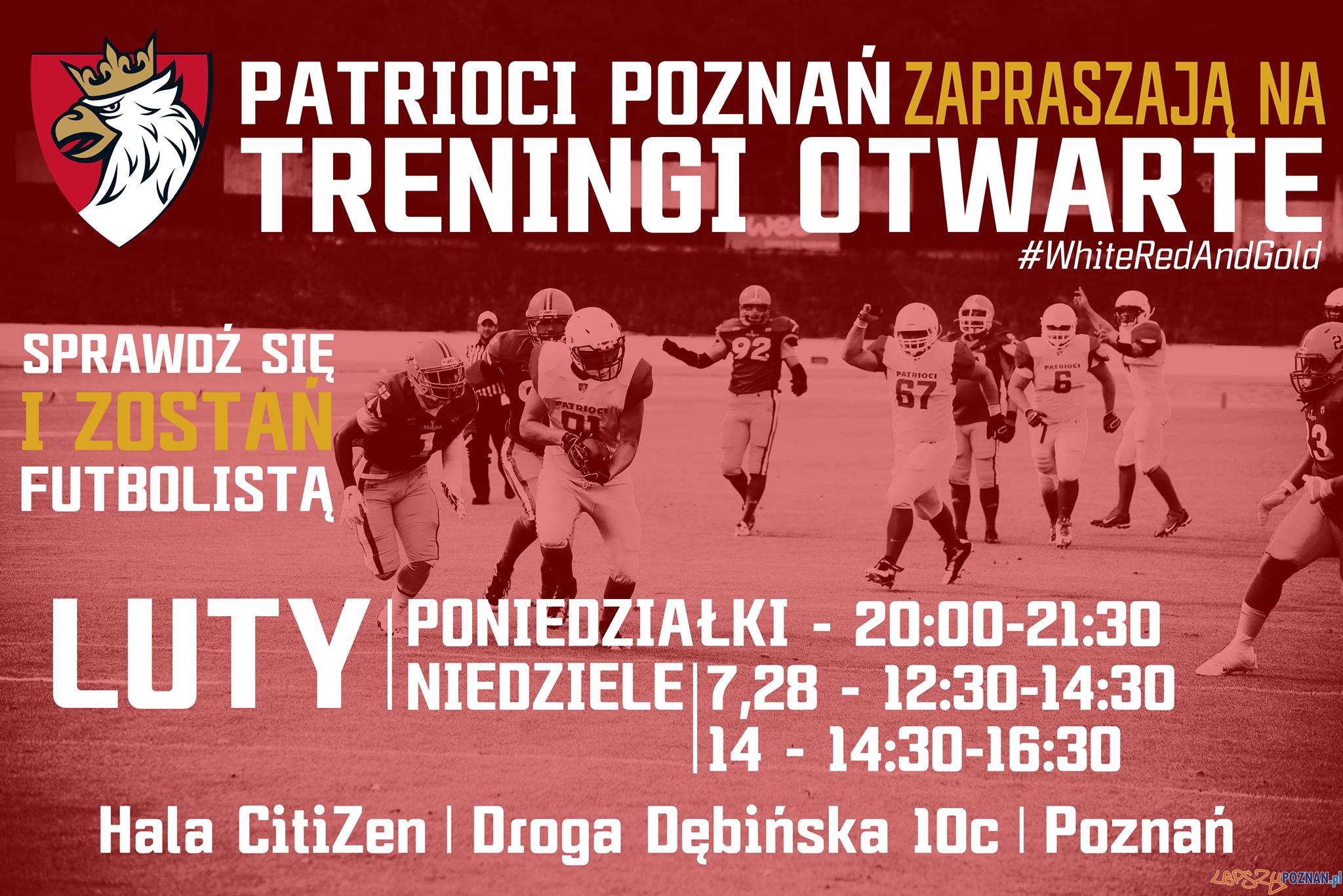 Patrioci Poznań - treningi otwarte luty 2016