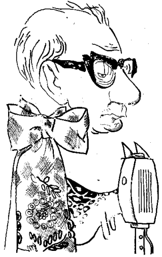 Karykatura Stanislawa Strugarka autorstwa Stanisława Mrowińskiego