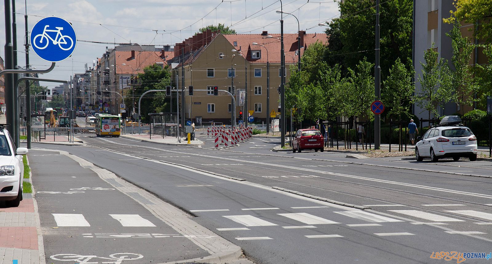 Dąbrowskiego w stronę Jeżyc