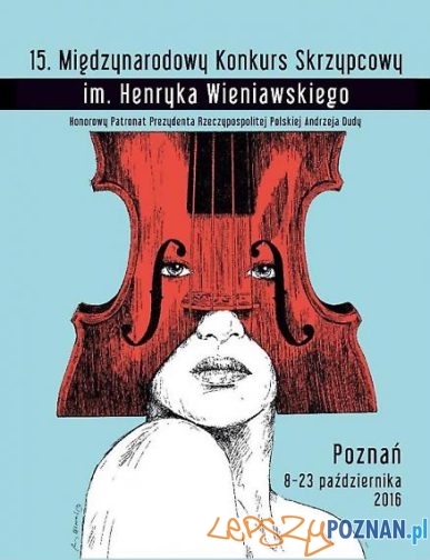 Plakat Festiwalu Wieniawskiego 2016