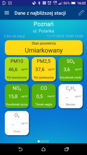 Stan powietrza w Poznaniu