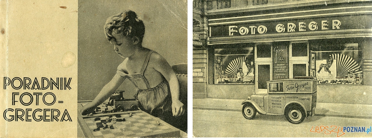 Pierwsza i ostatnia strona katalogu Foto Greger - 1938 r.