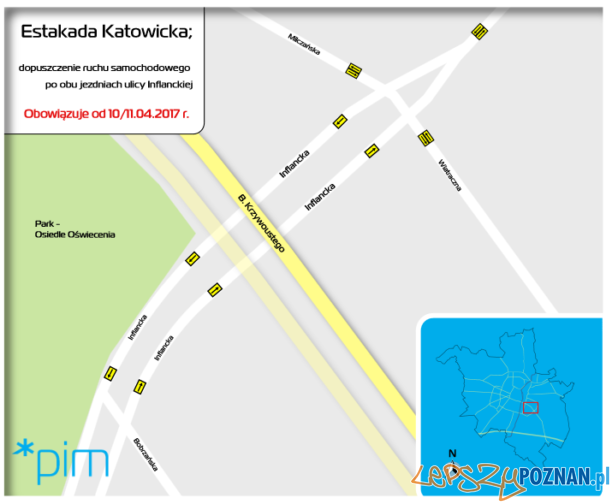 Estakada Katowicka - nowa organizacja ruchu 