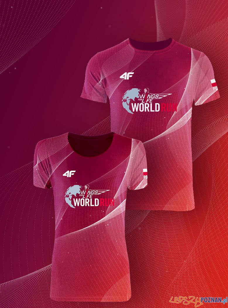 Wings for Life World Run prezentuje oryginalną koszulkę Lepszy Poznań