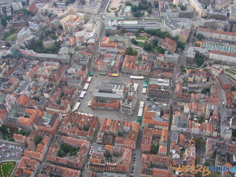 Poznań z lotu ptaka - Stary Rynek  Foto: lepszyPOZNAN.pl / ag