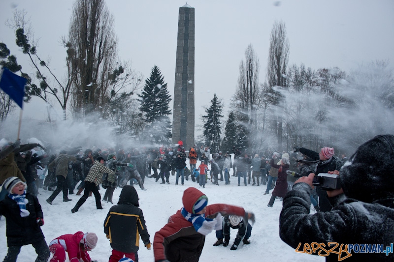 Wielka Poznańska Bitwa na Śnieżki - 18.12.2010 r.  Foto: Paweł Rychter