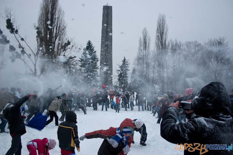 Wielka Poznańska Bitwa na Śnieżki - 18.12.2010 r.  Foto: Paweł Rychter