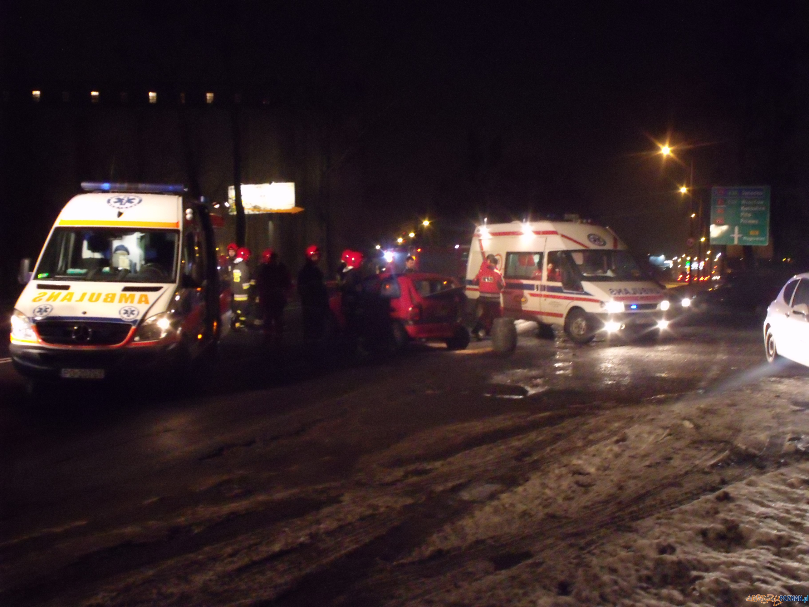 Wypadek na Bałtyckiej  Foto: KM PSP w Poznaniu