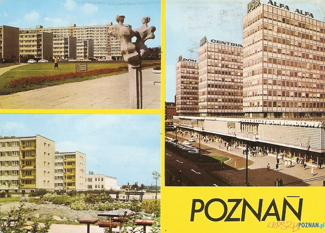 Poznań pocztówka początek lat 80  Foto: fotopolska