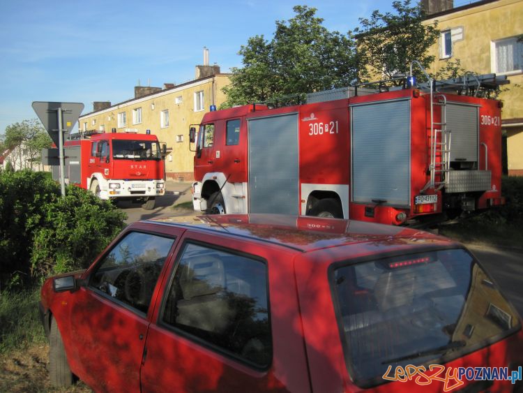 Głupi żart w Biernatkach  Foto: KM PSP W POZNANIU