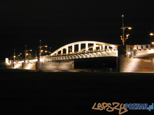 Iluminacja mostu Świętego Rocha  Foto: ZDM Poznań