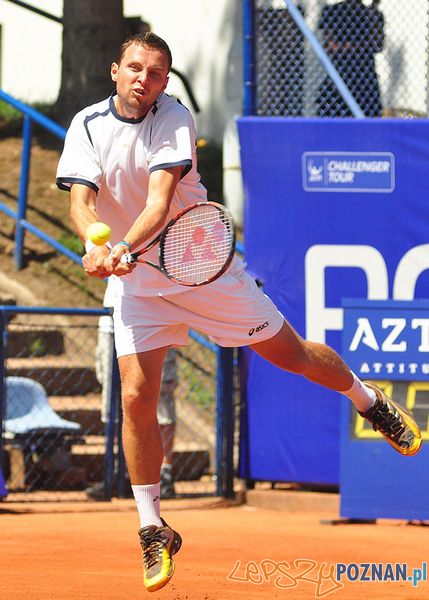 Tomasz Bednarek na poznańskim korcie  Foto: Open Porsche / Zbyszek Kowal