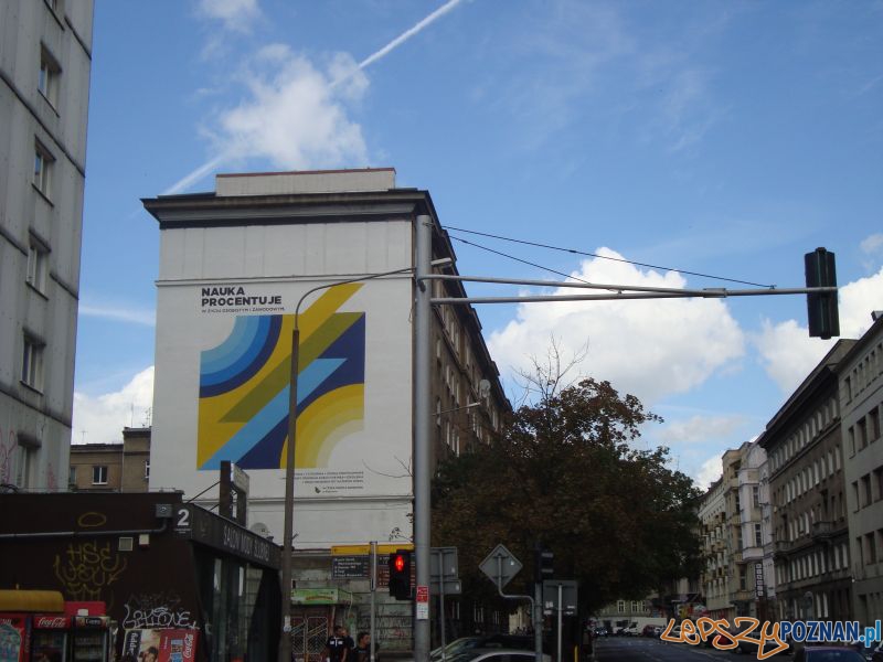 Mural WSB na Ratajczaka widok ogólny  Foto: Stowarzyszenie Inwestycje dla Poznania