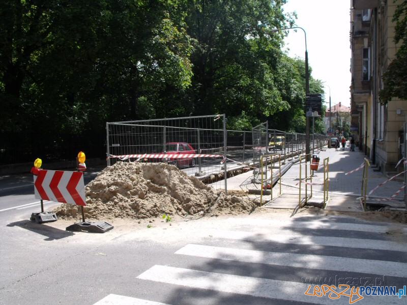 Ruch wahadłowy na ulicy Matejki w Poznaniu (foto archiwum)  Foto: lazarz.pl