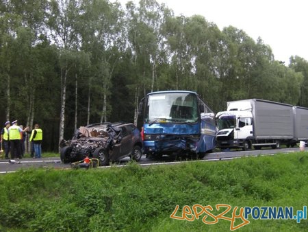 Śmiertelny wypadek w Murzynkowie  Foto: KWP w Poznaniu
