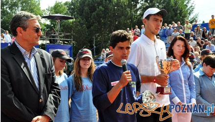 Rui Machado i Jerzy Janowicz po ceremonii  Foto: Poznań Porsche Open / Zbyszek Kowal