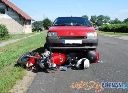 w tym wypadku zginął motocyklista  Foto: KWP w Poznaniu