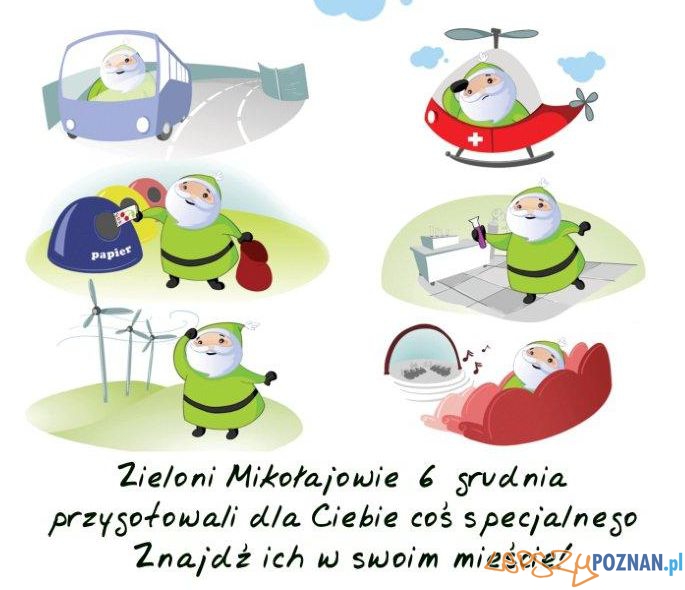 Zieloni Mikołajowie POIŚ-plakat  Foto: 