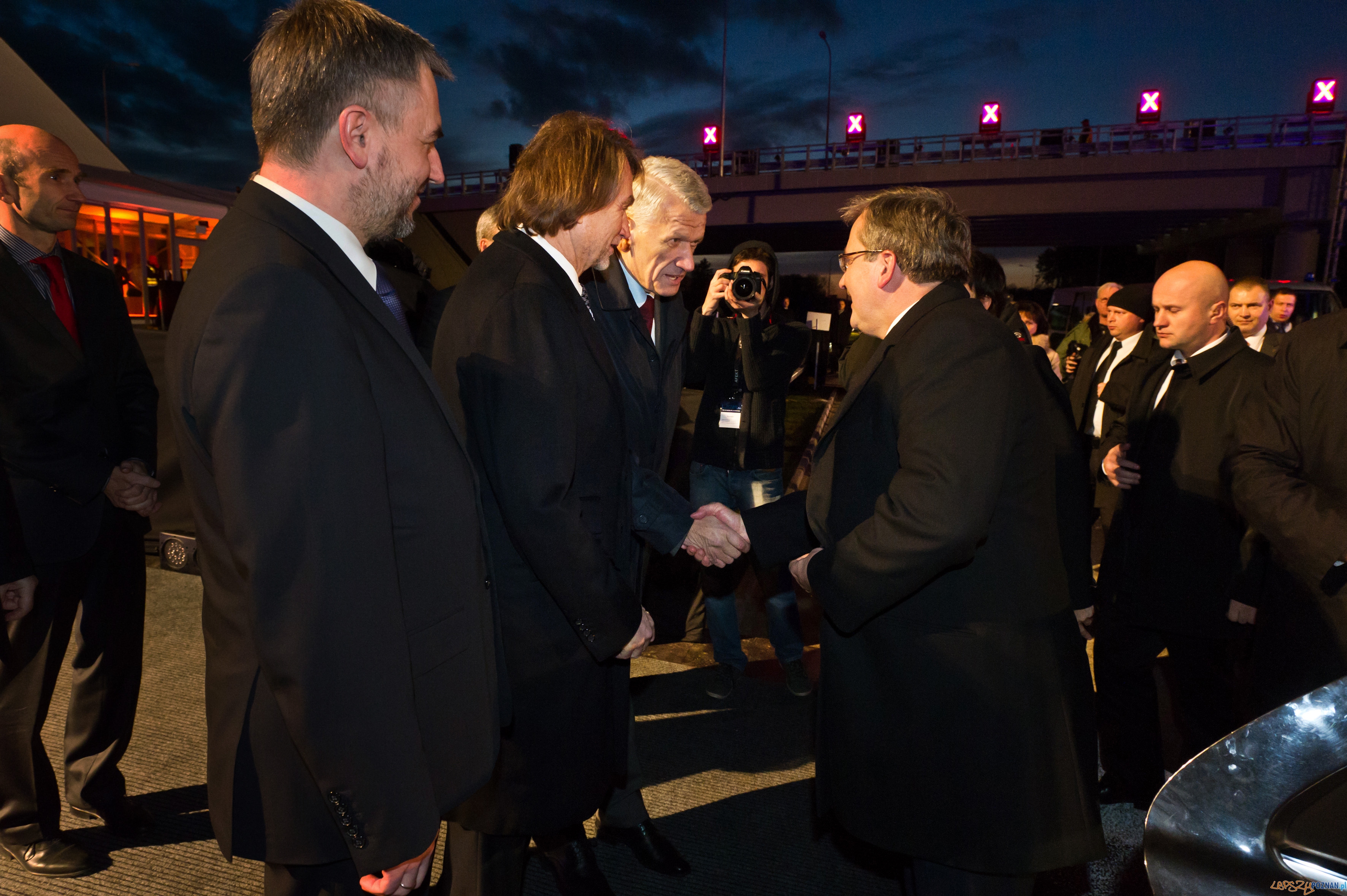 Prezydent Bronisław Komorowski przybył na otwarcie odcinka autostrady A2  Foto: Autostrada Wielkopolska