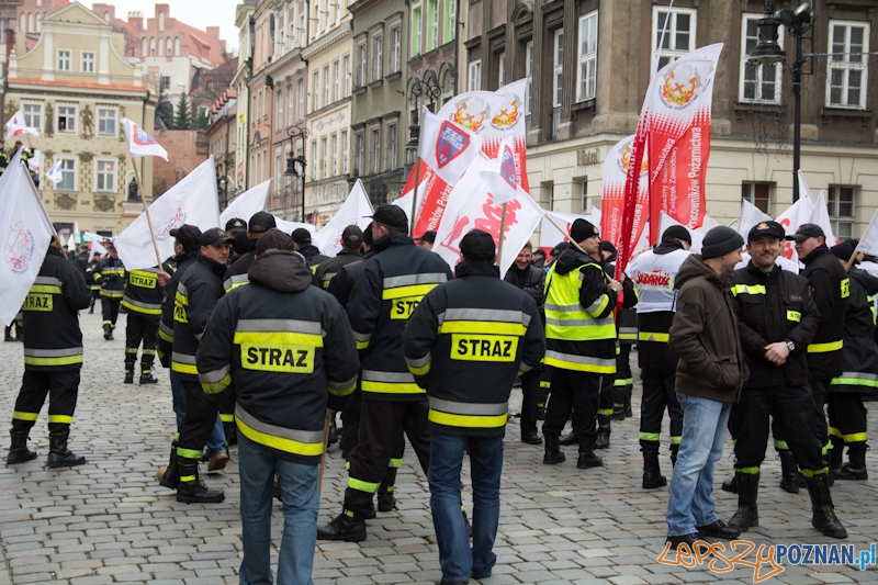 Akcja Protestacyjna Funkcjonariuszy Służb Mundurowych  Foto: lepszyPOZNAN.pl / Piotr Rychter