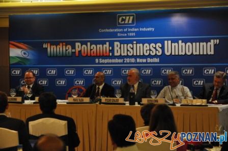 Seminarium w Delhi nt. polsko-indyjskiej współpracy gospodarczej oraz spotkania B2B między polskimi i indyjskimi firmami. Organizatorami spotkania byli: Confederation of Indian Industry, Polsko-Indyjska Izba Gospodarcza, Wydział Promocji Handlu i Inwestycji Ambasady Polskiej w New Delhi.  Foto: Seminarium w Delhi