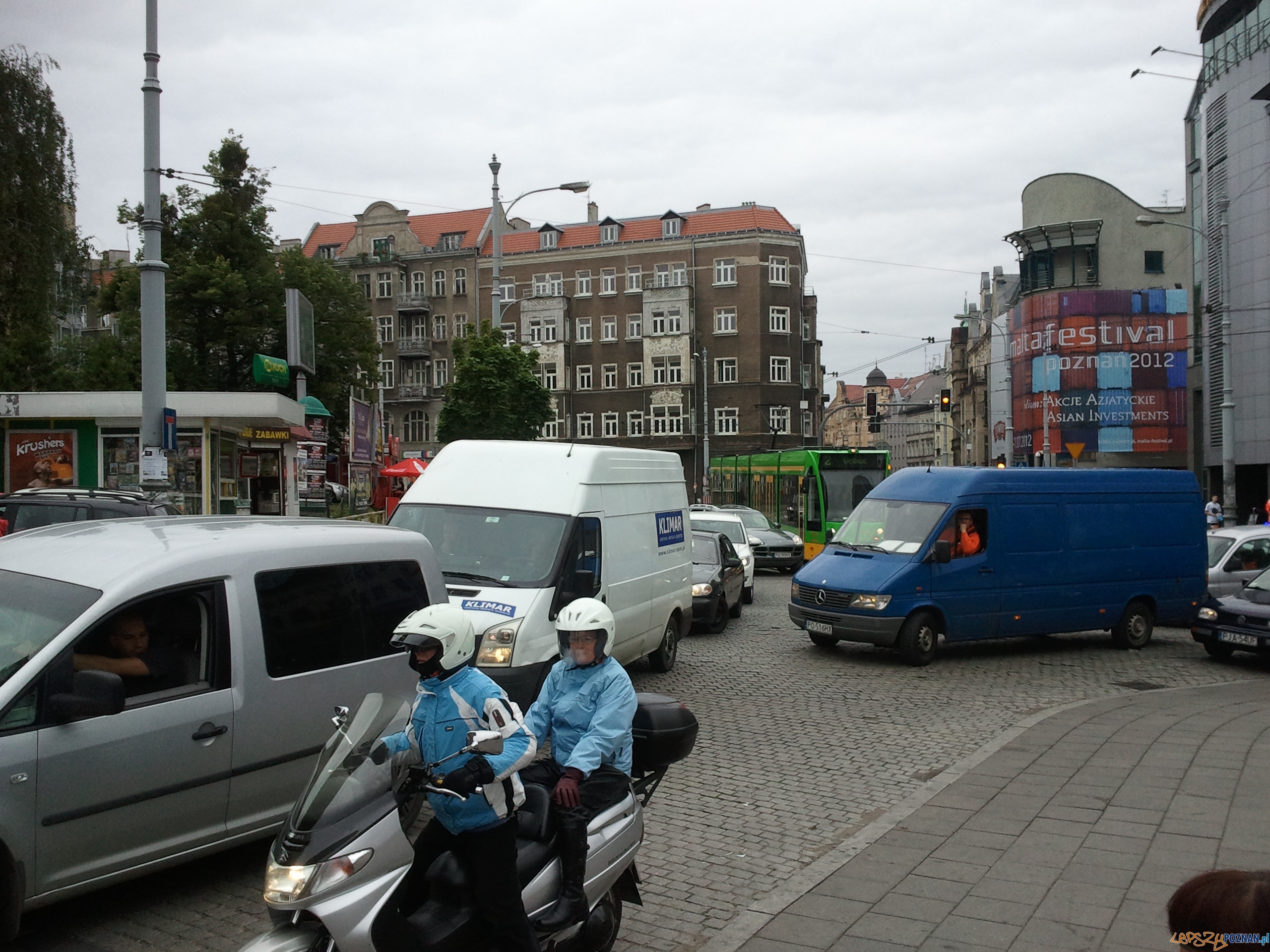 Zakorkowane centrum  Foto: Paweł