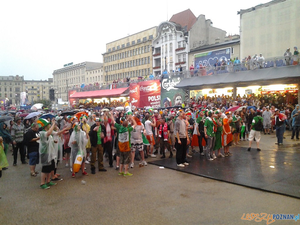 Pierwszy mecz w Poznaniu - Strefa Kibica - mecz Irlandia-Chorwacja  Foto: lepszyPOZNAN.pl / gsm