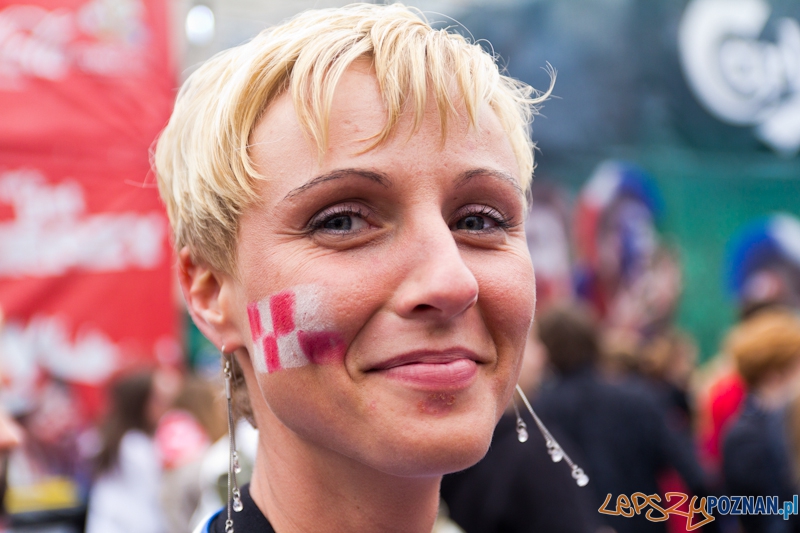 Mecz Chorwacja - Włochy - Oficjalna Strefa UEFA Euro na placu Wolności  Foto: lepszyPOZNAN.pl / Piotr Rychter